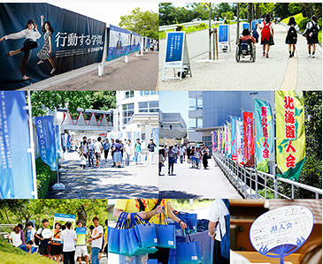 ターゲット（Target）に向けて、変わらない理念（Philosophy）、育成する人物像（Bring up）、培われた伝統（Tradition）、時代によって変化する教育の先進性（Advanced）からなる独自性（Originality）をカタチにします。